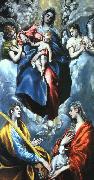 El Greco Madonna and Child with St.Marina and St.Agnes Sweden oil painting artist